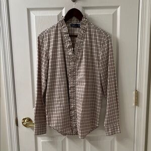 Polo Ralph Lauren Brown Checkered Button-Down Shirt